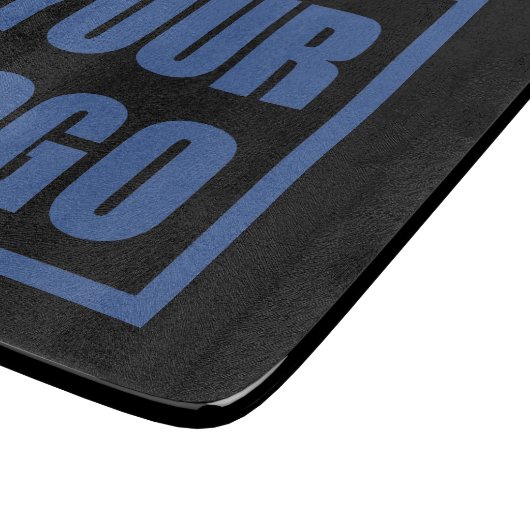 Glass Cutting Board Business Logo Snijplank (Hoek)