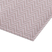Glass Cutting Board Chevron Stippen Roze Snijplank (Hoek)