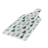 Glass Cutting Board - Christmas Pattern Snijplank (Hoek)