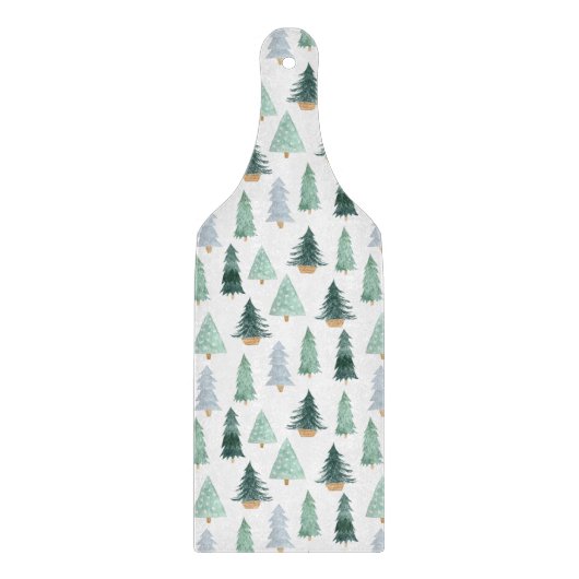 Glass Cutting Board - Christmas Pattern Snijplank (Voorkant)