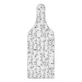 Glass Cutting Board - Christmas Pattern Snijplank (Voorkant)