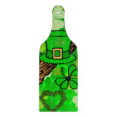 Glass Cutting Board Happy St. Patrick's Day Snijplank (Voorkant)