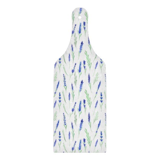 Glass Cutting Board - Lavender Pattern Snijplank (Voorkant)