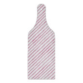 Glass Cutting Board - Pink Stripe Pattern Snijplank (Voorkant)