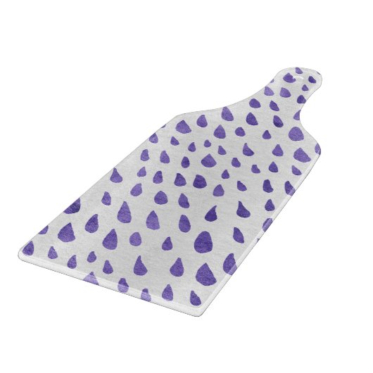 Glass Cutting Board - Purple Pattern Snijplank (Hoek)