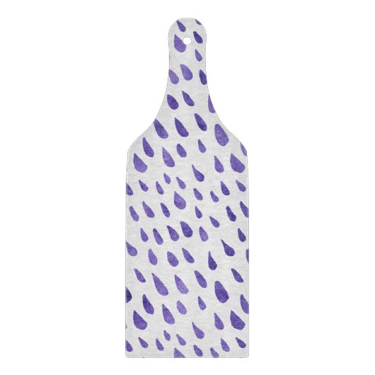 Glass Cutting Board - Purple Pattern Snijplank (Voorkant)