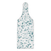 Glass Cutting Board - Teal Splashes & Splatters Snijplank (Voorkant)