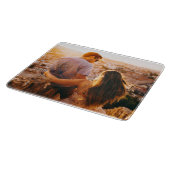 Glass Cutting Board Uw Foto Template Snijplank (Hoek)