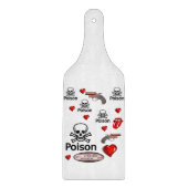 Glass Cutting Board Valentijnsdag Poison Snijplank (Voorkant)