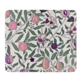 GLASS CUTTING BOARD : WILLIAM MORRIS : POMEGRANAAT SNIJPLANK