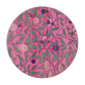 GLASS CUTTING BOARD : WILLIAM MORRIS : POMEGRANAAT SNIJPLANK (Voorkant)