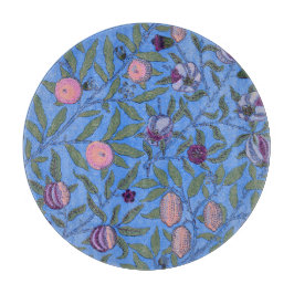 GLASS CUTTING BOARD : WILLIAM MORRIS : POMEGRANAAT SNIJPLANK