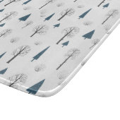 Glass Cutting Board - Winter Pattern Snijplank (Hoek)
