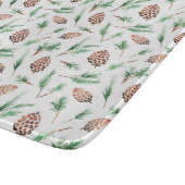 Glass Cutting Board - Winter Pattern Snijplank (Hoek)