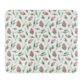 Glass Cutting Board - Winter Pattern Snijplank (Voorkant)