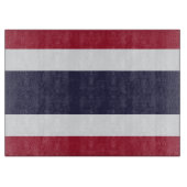 Glass cutting board with Flag of Thailand Snijplank (Voorkant)