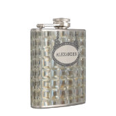 Glass Decanter Afbeelding, gepersonaliseerd Heupfles (Rechts)