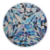 Glass Diamond Ceramic Knob. Keramische Knop (Voorkant)