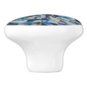 Glass Diamond Ceramic Knob. Keramische Knop (Zijkant)