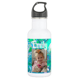 Glass Digital Abstracte Art met speciaal Zee Waterfles