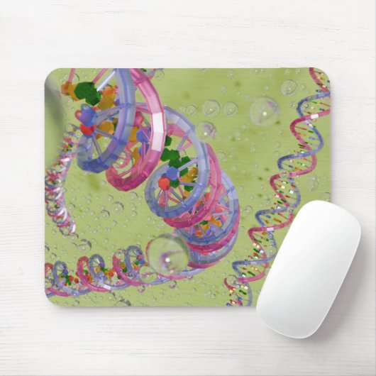 Glass DNA Mouse Pad Muismat (Met muis)