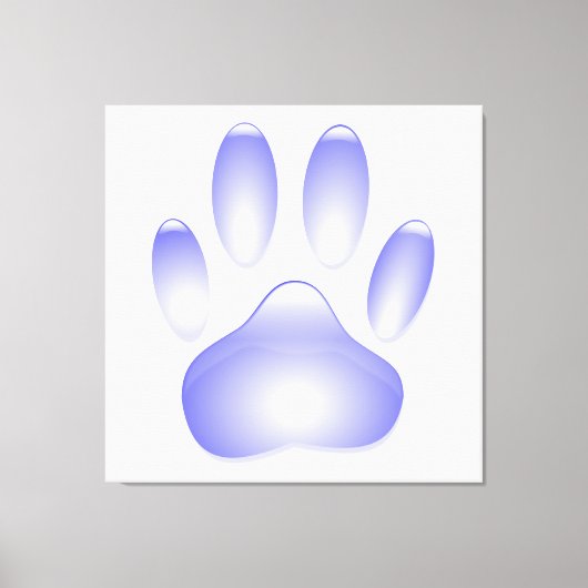 Glass Dog Paw Print (Voorkant)