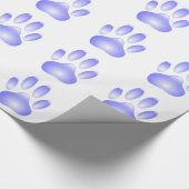 Glass Dog Paw Print Cadeaupapier (Hoek)