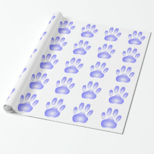 Glass Dog Paw Print Cadeaupapier