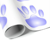 Glass Dog Paw Print Cadeaupapier (Rol Hoek)