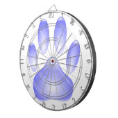 Glass Dog Paw Print Dartbord (Voorkant Rechts)