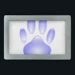 Glass Dog Paw Print Gesp<br><div class="desc">Een glanzende,  transparante hondenpootafdruk gemaakt van glas. Aangepaste riemgespen. Al het digitale afbeelding dat de textuur van glas reproduceert.</div>