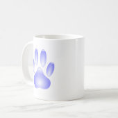 Glass Dog Paw Print Koffiemok (Voorkant links)