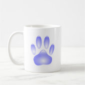 Glass Dog Paw Print Koffiemok (Links)