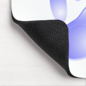 Glass Dog Paw Print Muismat (Hoek)