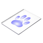 Glass Dog Paw Print Notitieboek (Linkerzijde)