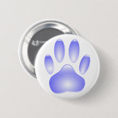 Glass Dog Paw Print Ronde Button 5,7 Cm (Voorkant /achterkant)