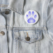 Glass Dog Paw Print Ronde Button 5,7 Cm (In situ)