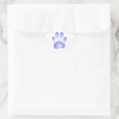 Glass Dog Paw Print Ster Sticker (Tas)