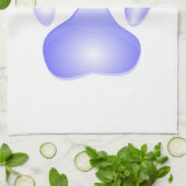 Glass Dog Paw Print Theedoek (Gevouwen)