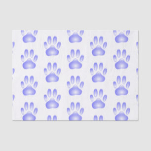 Glass Dog Paw Print Tissuepapier