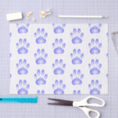 Glass Dog Paw Print Tissuepapier (Craft)