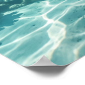 Glass Dolphin Azure Leap Poster (Hoek)