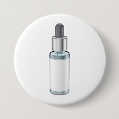 Glass dropper bottle with pipette ronde button 7,6 cm (Voorkant)
