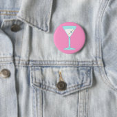 Glass Eye Human Eyeball Martini Ronde Button 5,7 Cm (In situ)