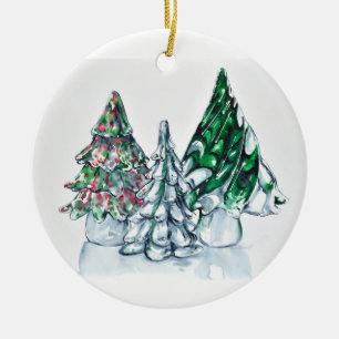 Glass Forest Ornament