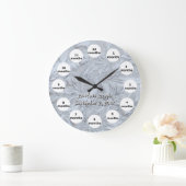 Glass Foto 12 maanden Baby Grote Klok (Huis)