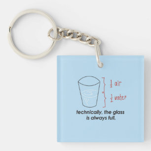 Glass Full Keyring Sleutelhanger