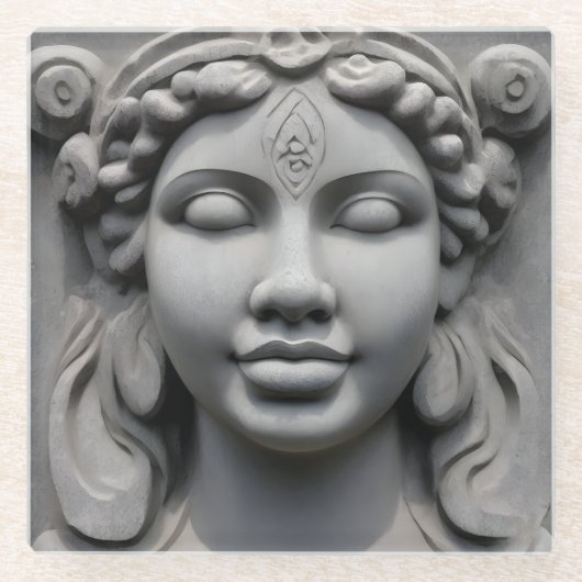 Glass Goddess Onderzetter Glazen Onderzetter (Voorkant)