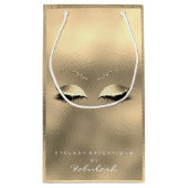 Glass Gold Glitter Makeup Lashes Beauty White Klein Cadeauzakje (Achterkant)