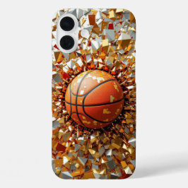 Glass Guard Basketball iPhone 16 Plus Hoesje